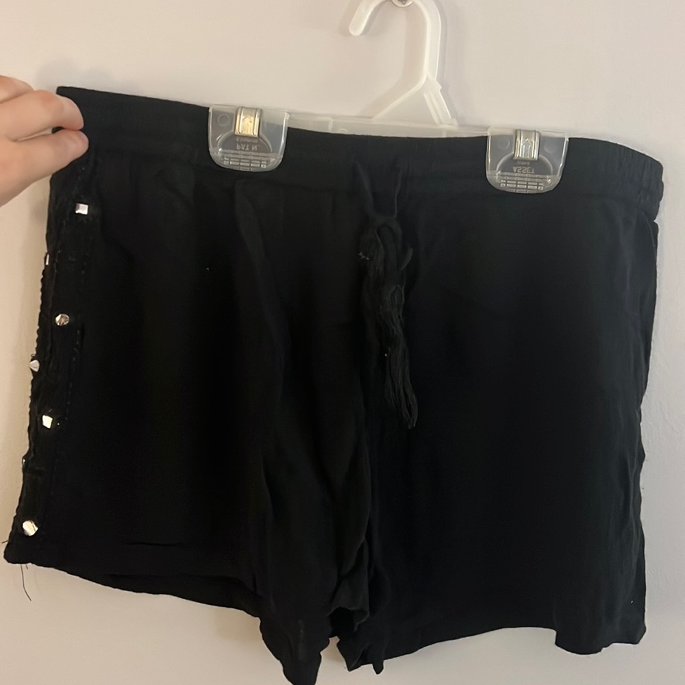 Cute and cozy black shorts